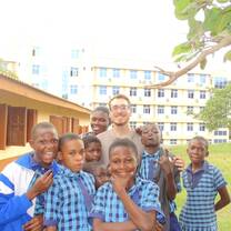 Me with some of the students after picture day