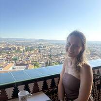 Coffee with a view at Hotel Alhambra 