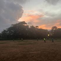 Playing Football with Local Academy 