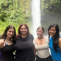Me with friends at La Fortuna Waterfall!