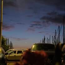 At evening time