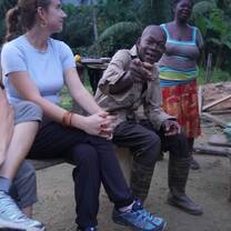While visiting a local village in the jungle.