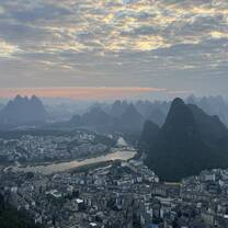 Yangshuo Town from above