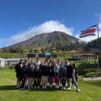 Hiking the volcano