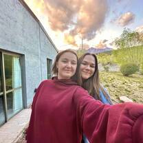 The other API student, Eva, and I in Potrerillos
