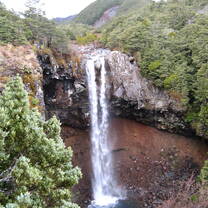 A hike to a waterfall