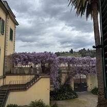 The view from one of the FUA classrooms, facing a beautiful courtyard just next to the Arno River. 