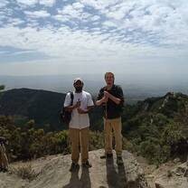 Jai and I on top of Mount Longonot for my birthday!