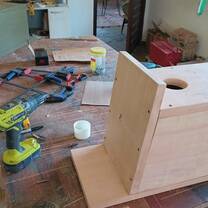 Woodworking at Shiv and Jai's