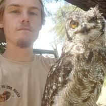 With Martin the Spotted-Eagle Owl