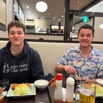 Last night with my roommates. We really had a great time and I hope to see them again.