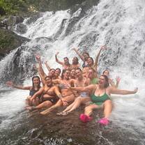 Open exchange group hike and waterfall 