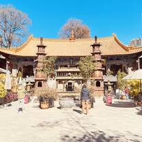 Part of our activities—my teacher took us to a nearby temple, just a 10-minute walk from the school. It was a simple but meaningful experience.