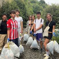 Cleaning beaches and mountains