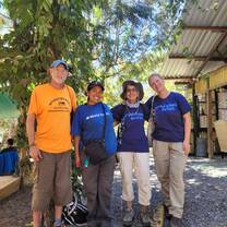 Age is buta number among fellow volunteers!