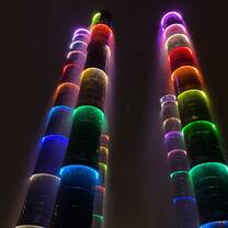 bamboo towers