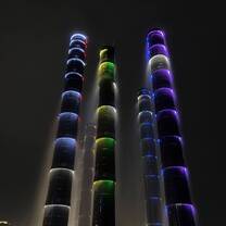 bamboo towers