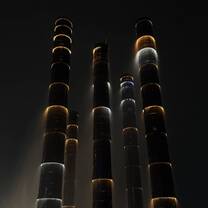 bamboo towers