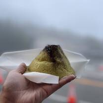 Fuji Matcha cake at Mt. Fuji 5th station