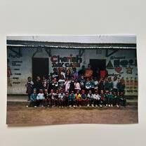 Group photo with the students and teachers