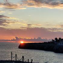 Sunset view from Castell de Sant Nicolau