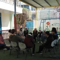 Engish class in Al Fawwar Camp