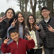 Me, my friends and a random chinese kid.