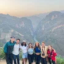 Whole group who went on the Ha Giang Loop in Vietnam!