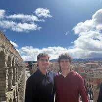 My friend & I on a day trip to Segovia