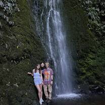 Waterfall hike near the University of Otago 