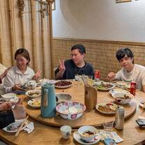 Dinner with students and teachers