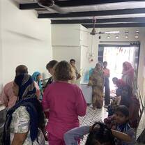 A typical morning in the slum clinic 