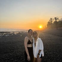 lovely sunset at the end of the camp
