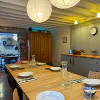 table for daily group dinners