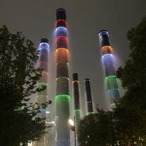 bamboo towers