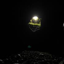 Inside a Volcanic Lava Crater