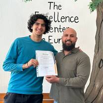 Photo with Rafat (genuinely very nice and makes you feel at home)