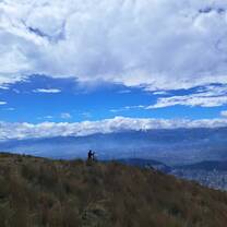 View after riding up the Teleferico above the city