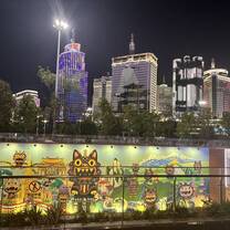 Great city in the evening