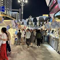Street fair in the evening