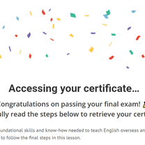 Exam Passed Screenshot