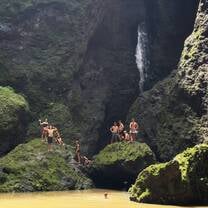 Waterfall hike in Nuku Hiva… definitively the best day hike I’ve ever done