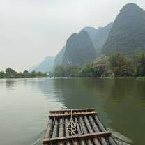 Bamboo rafting in Yangshuo, 45 min from Guilin city 
