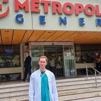 At the hospital