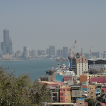 A view of Kaohsiung City from Cijin Island