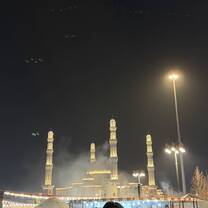 Exploring a Mosque during Nauryz, which is Kazakh new years. The smell of plov wafts through the air!