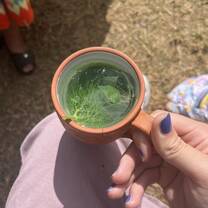The tea we were served when we visited Huilloc, an indigenous community in the Sacred Valley of Cusco.