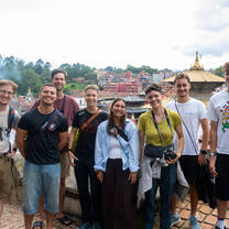 Group picture at the Pashupatinah temple