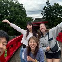 Host Family visit to a shrine. 