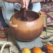 Mixing drinking chocolate